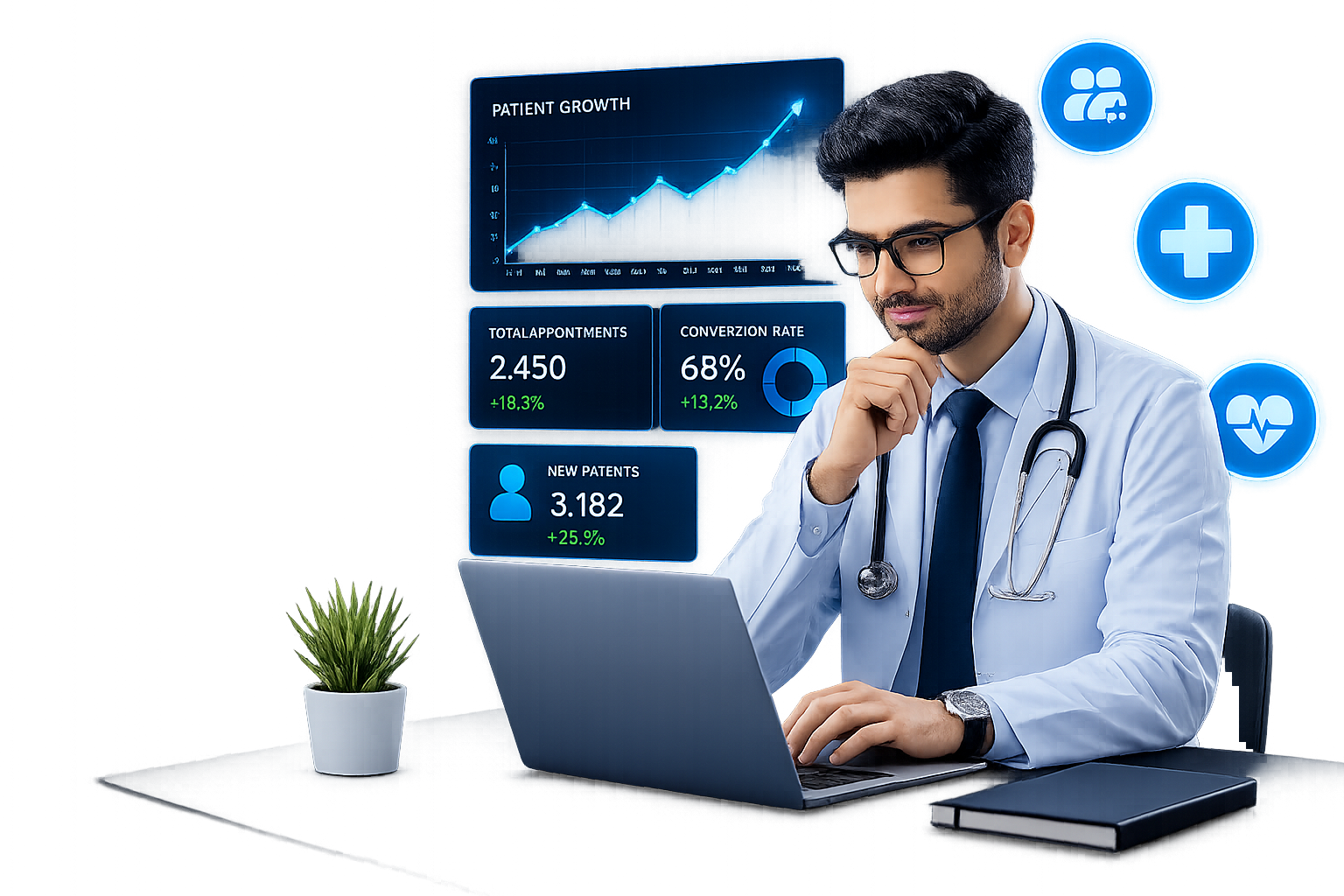 Healthcare digital marketing agency helping doctors and hospitals generate more patient appointments