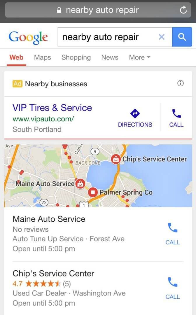Types of search engine marketing including PPC, display, shopping, and remarketing ads 
