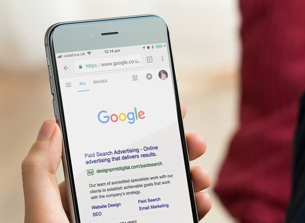 Types of search engine marketing including PPC, display, shopping, and remarketing ads 